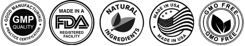 GMP, FDA, Natural, Made in USA, GMO Free